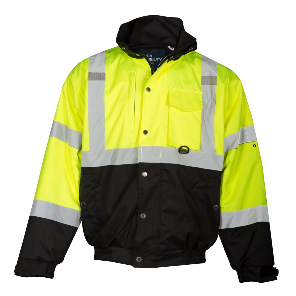 Kishigo Ripstop Bomber Jacket in Lime